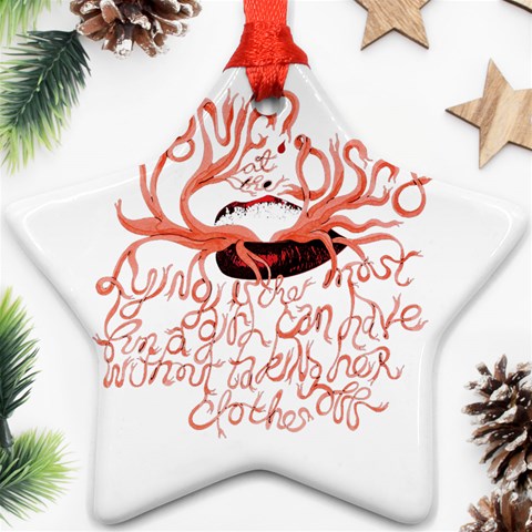 Panic At The Disco   Lying Is The Most Fun A Girl Have Without Taking Her Clothes Ornament (Star) from ArtsNow.com Front