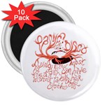 Panic At The Disco   Lying Is The Most Fun A Girl Have Without Taking Her Clothes 3  Magnet (10 pack)