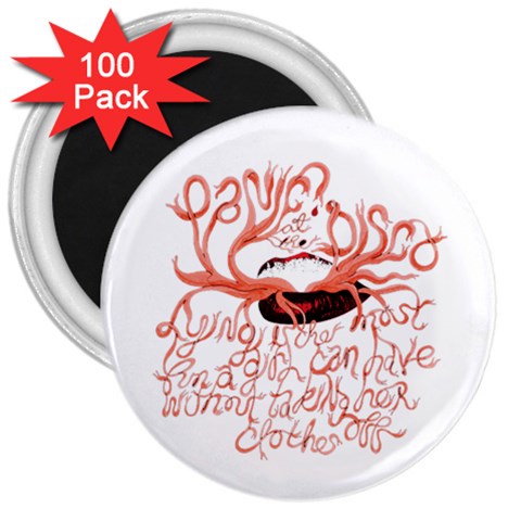 Panic At The Disco   Lying Is The Most Fun A Girl Have Without Taking Her Clothes 3  Magnet (100 pack) from ArtsNow.com Front