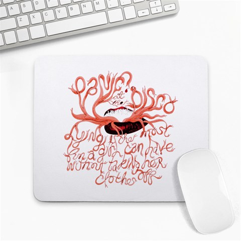 Panic At The Disco   Lying Is The Most Fun A Girl Have Without Taking Her Clothes Large Mousepad from ArtsNow.com Front