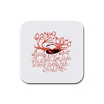 Panic At The Disco   Lying Is The Most Fun A Girl Have Without Taking Her Clothes Rubber Square Coaster (4 pack)