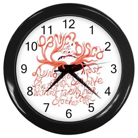 Panic At The Disco   Lying Is The Most Fun A Girl Have Without Taking Her Clothes Wall Clock (Black) from ArtsNow.com Front