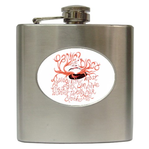Panic At The Disco   Lying Is The Most Fun A Girl Have Without Taking Her Clothes Hip Flask (6 oz) from ArtsNow.com Front