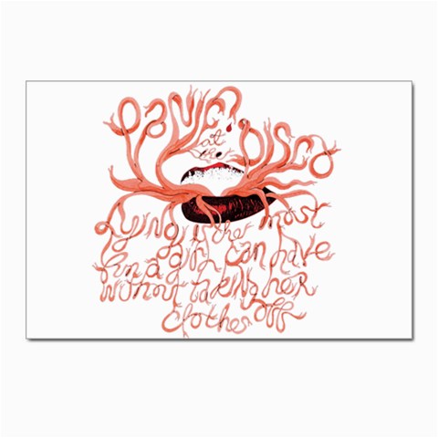 Panic At The Disco   Lying Is The Most Fun A Girl Have Without Taking Her Clothes Postcard 4 x 6  (Pkg of 10) from ArtsNow.com Front