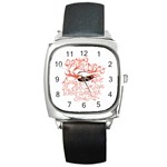 Panic At The Disco   Lying Is The Most Fun A Girl Have Without Taking Her Clothes Square Metal Watch
