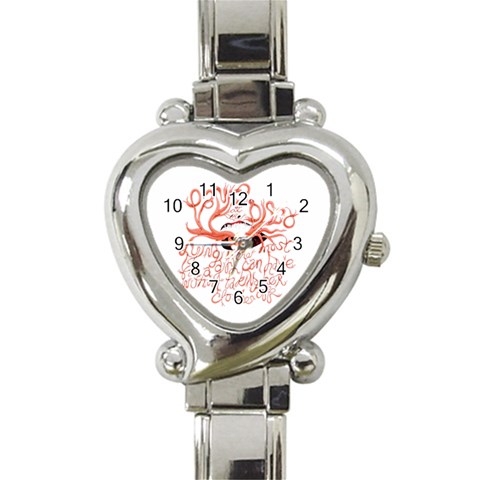 Panic At The Disco   Lying Is The Most Fun A Girl Have Without Taking Her Clothes Heart Italian Charm Watch from ArtsNow.com Front