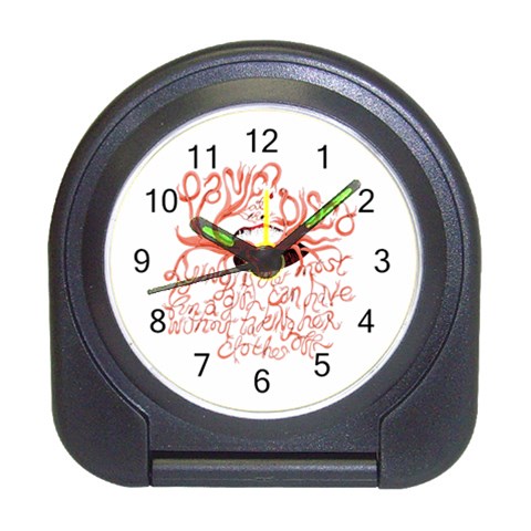 Panic At The Disco   Lying Is The Most Fun A Girl Have Without Taking Her Clothes Travel Alarm Clock from ArtsNow.com Front