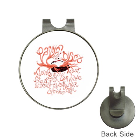 Panic At The Disco   Lying Is The Most Fun A Girl Have Without Taking Her Clothes Golf Ball Marker Hat Clip from ArtsNow.com Front