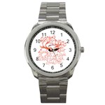 Panic At The Disco   Lying Is The Most Fun A Girl Have Without Taking Her Clothes Sport Metal Watch