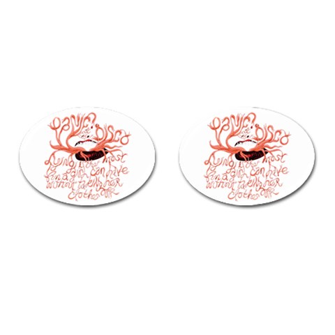 Panic At The Disco   Lying Is The Most Fun A Girl Have Without Taking Her Clothes Cufflinks (Oval) from ArtsNow.com Front(Pair)
