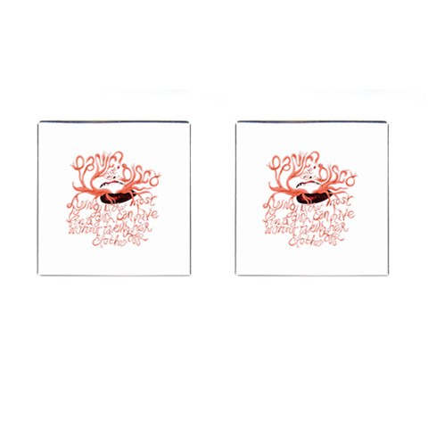 Panic At The Disco   Lying Is The Most Fun A Girl Have Without Taking Her Clothes Cufflinks (Square) from ArtsNow.com Front(Pair)