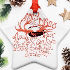 Panic At The Disco   Lying Is The Most Fun A Girl Have Without Taking Her Clothes Star Ornament (Two Sides) from ArtsNow.com Back