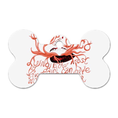Panic At The Disco   Lying Is The Most Fun A Girl Have Without Taking Her Clothes Dog Tag Bone (One Side) from ArtsNow.com Front