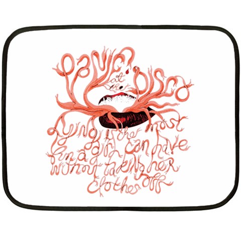 Panic At The Disco   Lying Is The Most Fun A Girl Have Without Taking Her Clothes Double Sided Fleece Blanket (Mini) from ArtsNow.com 35 x27  Blanket Front