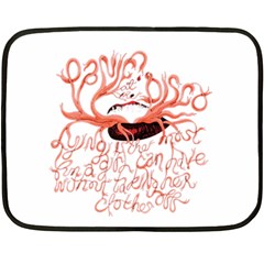 Panic At The Disco   Lying Is The Most Fun A Girl Have Without Taking Her Clothes Double Sided Fleece Blanket (Mini) from ArtsNow.com 35 x27  Blanket Front