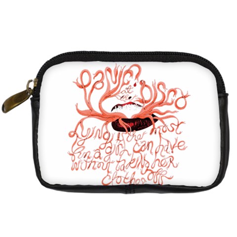 Panic At The Disco   Lying Is The Most Fun A Girl Have Without Taking Her Clothes Digital Camera Leather Case from ArtsNow.com Front