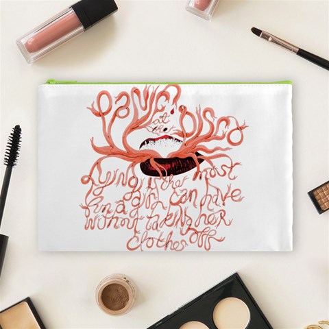 Panic At The Disco   Lying Is The Most Fun A Girl Have Without Taking Her Clothes Cosmetic Bag (Large) from ArtsNow.com Front