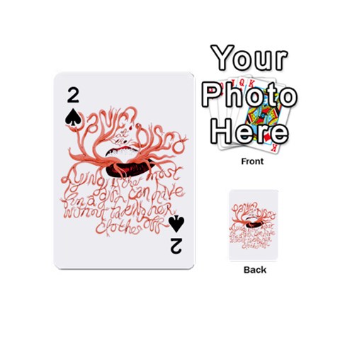 Panic At The Disco   Lying Is The Most Fun A Girl Have Without Taking Her Clothes Playing Cards 54 (Mini) from ArtsNow.com Front - Spade2