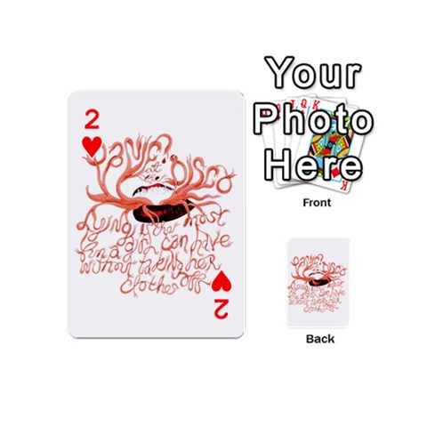 Panic At The Disco   Lying Is The Most Fun A Girl Have Without Taking Her Clothes Playing Cards 54 (Mini) from ArtsNow.com Front - Heart2