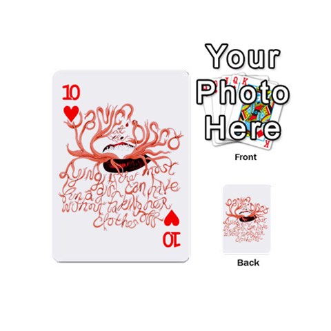 Panic At The Disco   Lying Is The Most Fun A Girl Have Without Taking Her Clothes Playing Cards 54 (Mini) from ArtsNow.com Front - Heart10