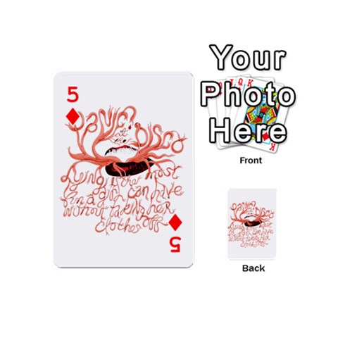 Panic At The Disco   Lying Is The Most Fun A Girl Have Without Taking Her Clothes Playing Cards 54 (Mini) from ArtsNow.com Front - Diamond5