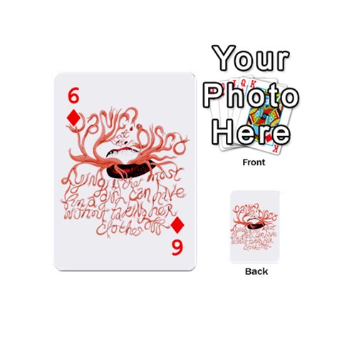 Panic At The Disco   Lying Is The Most Fun A Girl Have Without Taking Her Clothes Playing Cards 54 (Mini) from ArtsNow.com Front - Diamond6