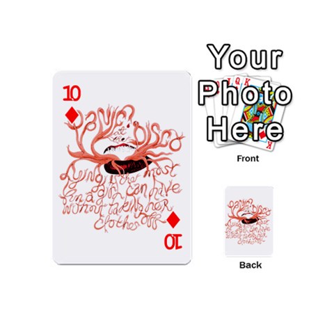 Panic At The Disco   Lying Is The Most Fun A Girl Have Without Taking Her Clothes Playing Cards 54 (Mini) from ArtsNow.com Front - Diamond10