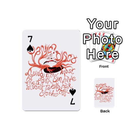 Panic At The Disco   Lying Is The Most Fun A Girl Have Without Taking Her Clothes Playing Cards 54 (Mini) from ArtsNow.com Front - Spade7