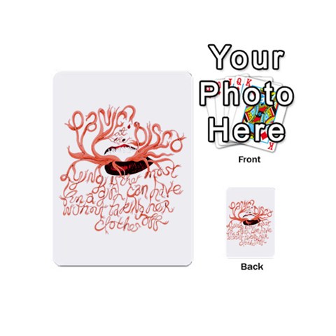 Panic At The Disco   Lying Is The Most Fun A Girl Have Without Taking Her Clothes Playing Cards 54 (Mini) from ArtsNow.com Back