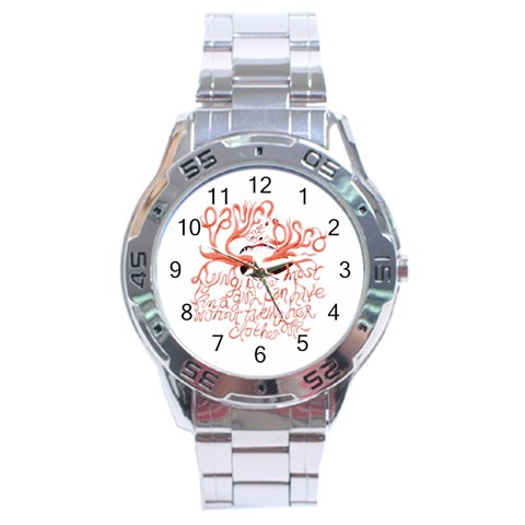 Panic At The Disco   Lying Is The Most Fun A Girl Have Without Taking Her Clothes Stainless Steel Analogue Watch from ArtsNow.com Front