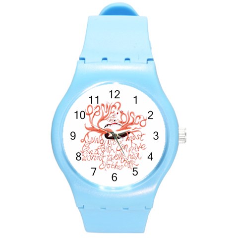Panic At The Disco   Lying Is The Most Fun A Girl Have Without Taking Her Clothes Round Plastic Sport Watch (M) from ArtsNow.com Front