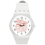 Panic At The Disco   Lying Is The Most Fun A Girl Have Without Taking Her Clothes Round Plastic Sport Watch (M)