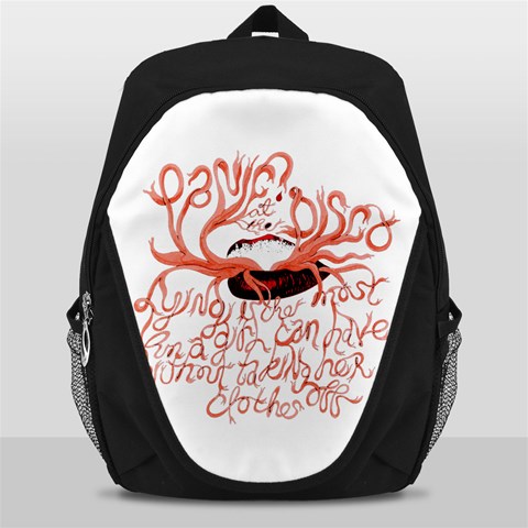 Panic At The Disco   Lying Is The Most Fun A Girl Have Without Taking Her Clothes Backpack Bag from ArtsNow.com Front