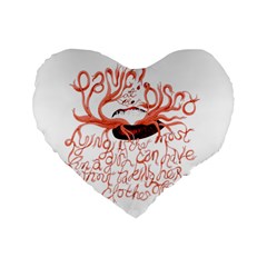 Panic At The Disco   Lying Is The Most Fun A Girl Have Without Taking Her Clothes Standard 16  Premium Heart Shape Cushion  from ArtsNow.com Front