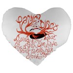 Panic At The Disco   Lying Is The Most Fun A Girl Have Without Taking Her Clothes Large 19  Premium Flano Heart Shape Cushion