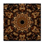 3d Flower Fractal Art Pattern Tile Coaster