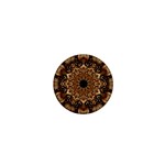 3d Flower Fractal Art Pattern 1  Mini Button