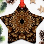 3d Flower Fractal Art Pattern Ornament (Star)