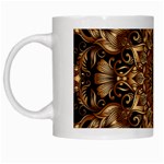 3d Flower Fractal Art Pattern White Mug