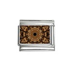 3d Flower Fractal Art Pattern Italian Charm (9mm)