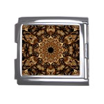 3d Flower Fractal Art Pattern Mega Link Italian Charm (18mm)