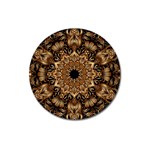 3d Flower Fractal Art Pattern Magnet 3  (Round)