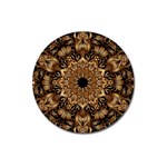 3d Flower Fractal Art Pattern Magnet 3  (Round)