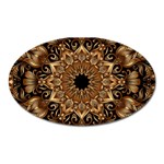 3d Flower Fractal Art Pattern Magnet (Oval)
