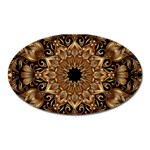 3d Flower Fractal Art Pattern Magnet (Oval)