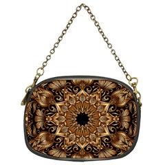 3d Flower Fractal Art Pattern Chain Purse (Two Sides) from ArtsNow.com Front