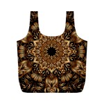 3d Flower Fractal Art Pattern Full Print Recycle Bag (M)