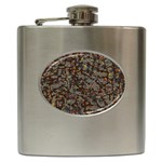 A Complex Maze Generated Pattern Hip Flask (6 oz)