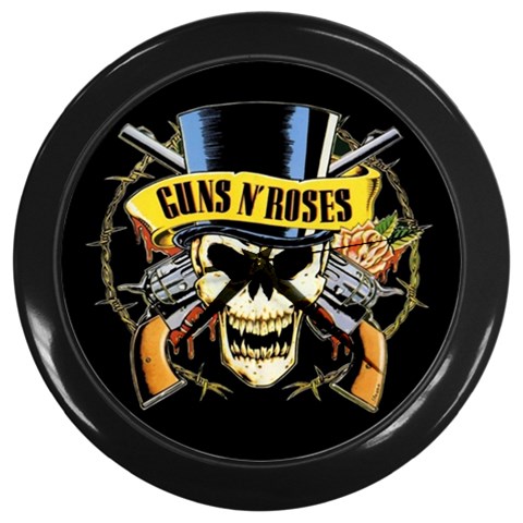 Gun N Roses Wall Clock (Black) from ArtsNow.com Front
