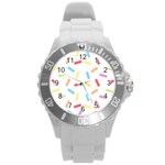 Image Round Plastic Sport Watch (L)